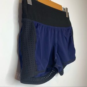 APL Athletic Propulsion Lab Perforated Activewear Shorts Blue